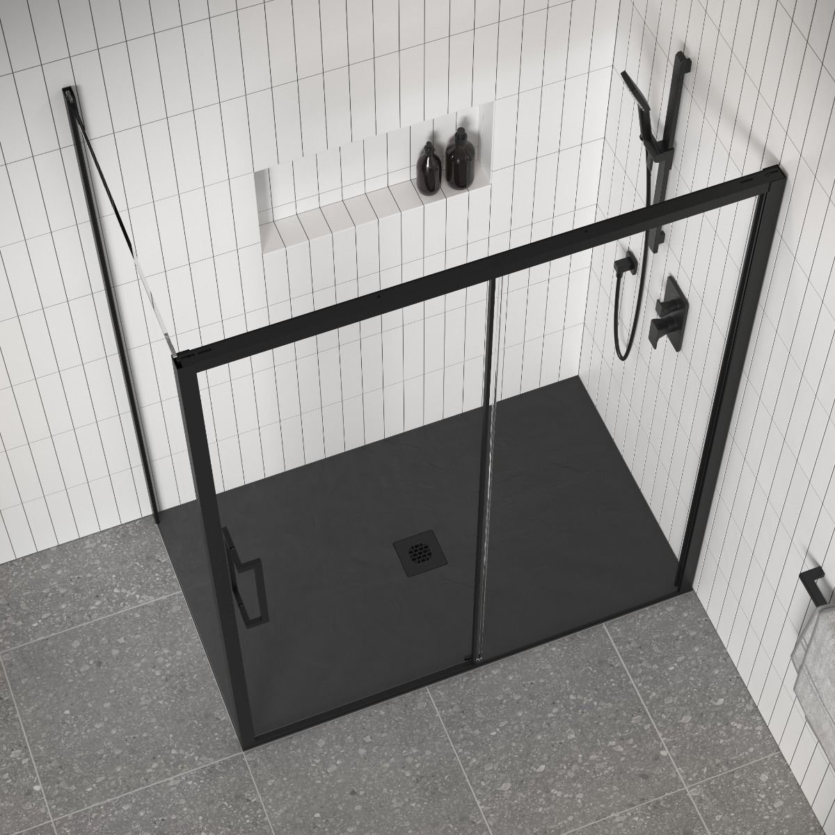 KALIA LAUZACastylat™ shower base 60 " x 32" - Textured Black