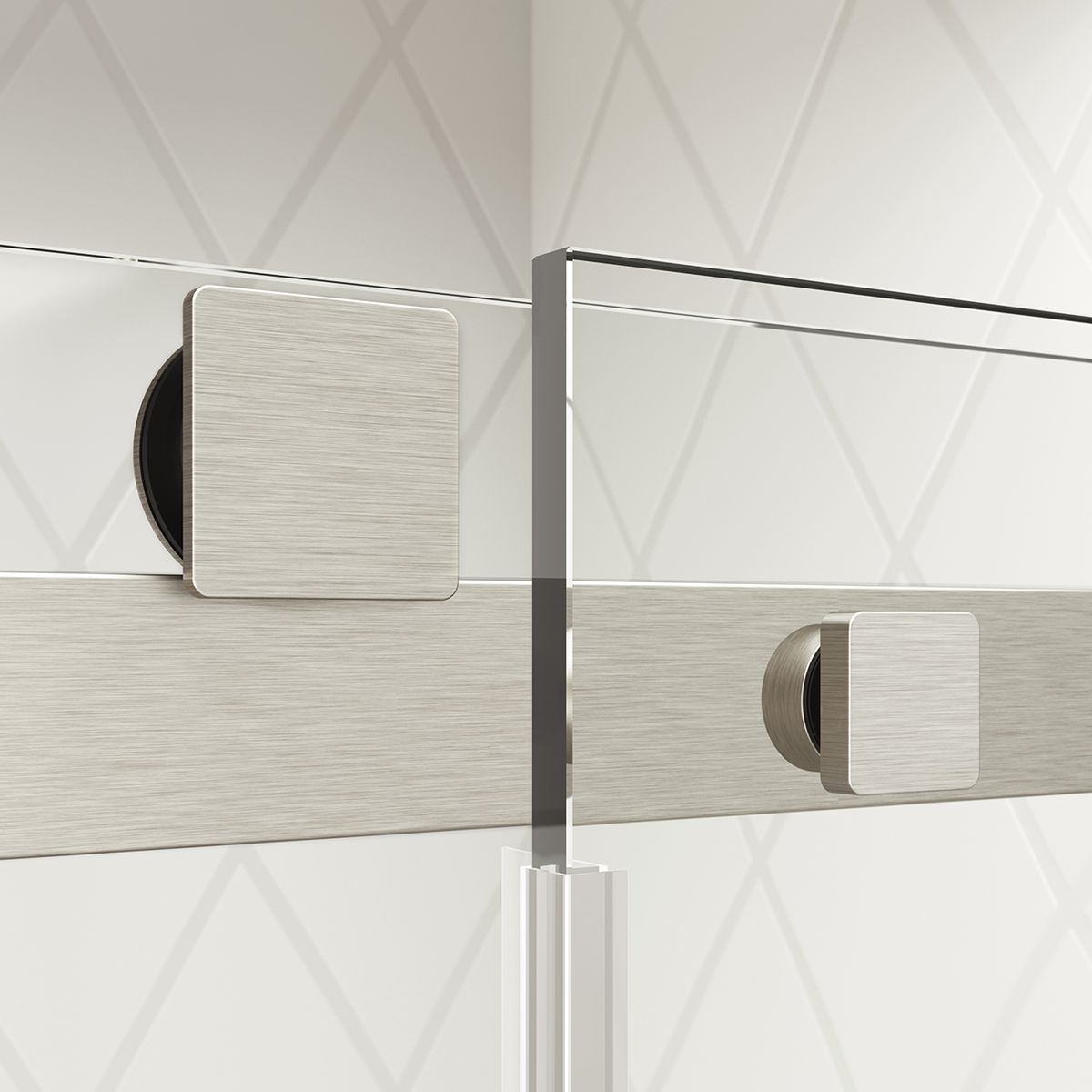 Kalia KONCEPT EVO Sliding Shower door 48” x 77” with 36" return panel - KP protective film (Reversible) – DR2130-125-005/DR2050-125-005