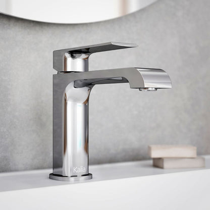 Kalia SOBRIO - Single hole lavatory faucet with push drain and overflow – BF1779-110