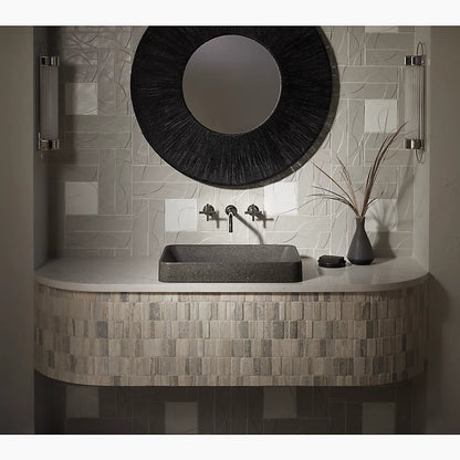 WasteLAB® Vox® 23" rectangular vessel bathroom sink, no overflow