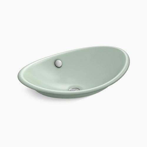 Iron Plains® 20-3/4" oval vessel bathroom sink