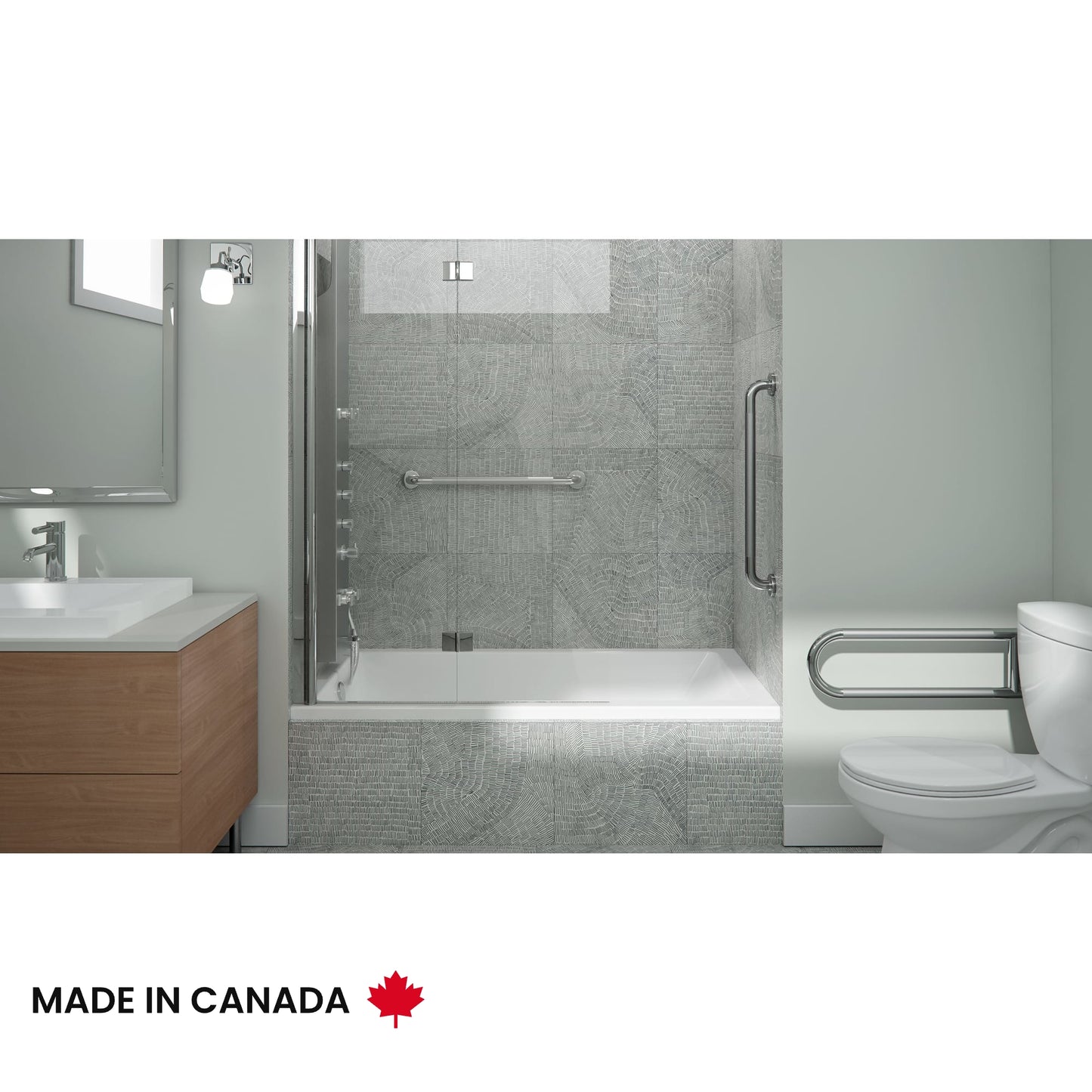 Neptune Astica 3060 IF Acrylic Alcove Bathtub in White