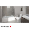 Neptune Astica 3060 IFS ADA Acrylic Alcove Bathtub in White