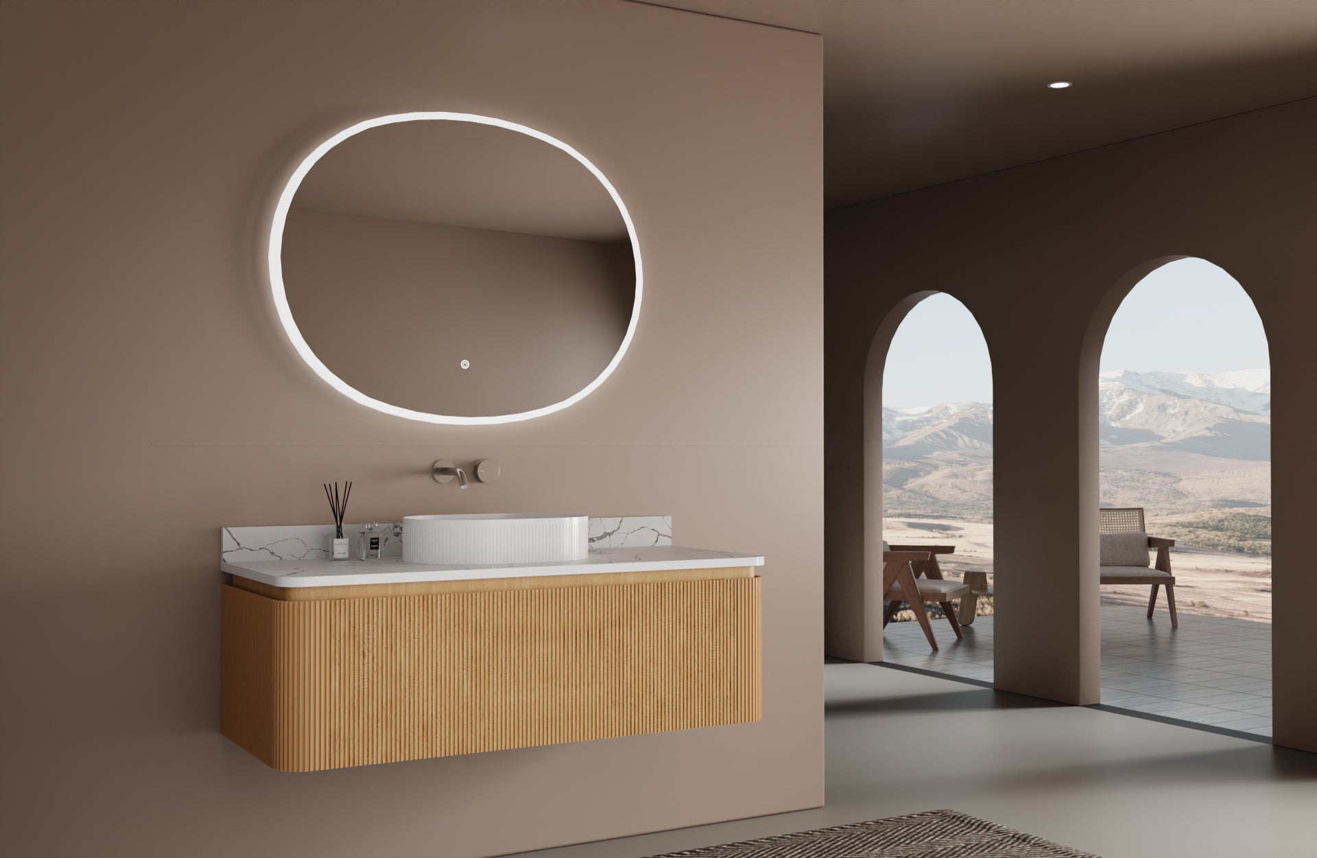 Athens Wall - Mount Single Sink Bathroom Vanity - Golzar Home