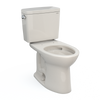 TOTO Drake Two-Piece Toilet, 1.6 GPF, Elongated Bowl - Universal Height - Seat Sold Separately