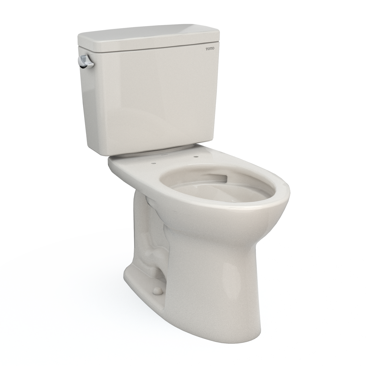 TOTO Drake Two-Piece Toilet, 1.6 GPF, Elongated Bowl - Universal Height - Seat Sold Separately