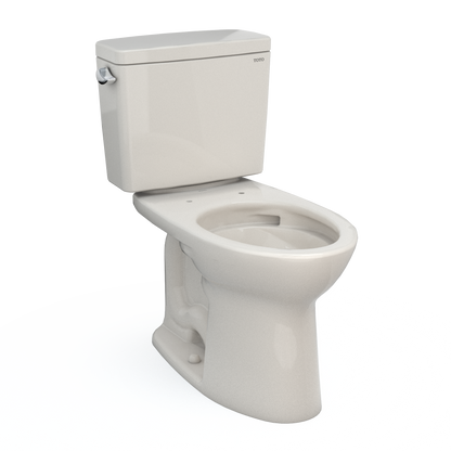 TOTO Drake Two-Piece Toilet, 1.6 GPF, Elongated Bowl - Universal Height - Seat Sold Separately
