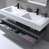 Avenir 59" Wall-Mount Double Sink Bathroom Vanity - Golzar Home