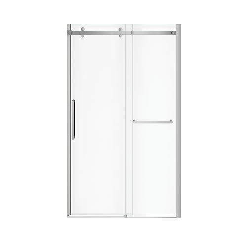 Neptune Axion 44 1/2-47 x 78 3/4 in. 8 mm Sliding Shower Door with Towel Bar for Alcove Installation with Clear glass in Chrome