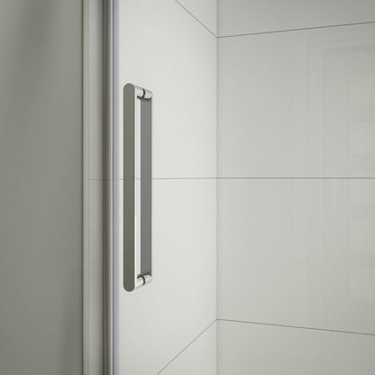 Neptune Axion 44 1/2-47 x 78 3/4 in. 8mm Sliding Shower Door for Alcove Installation with Clear glass in Chrome
