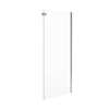 Neptune Axion Return Panel for 32 in. Base with Clear glass in Chrome