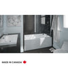 Azea 3260 IFS AFR Acrylic Alcove Left-Hand Drain Bathtub in White