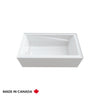Azea 3260 IFS AFR Acrylic Alcove Left-Hand Drain Bathtub in White