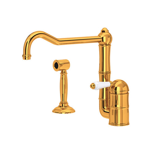 ROHL Acqui® Extended Spout Kitchen Faucet With Side Spray