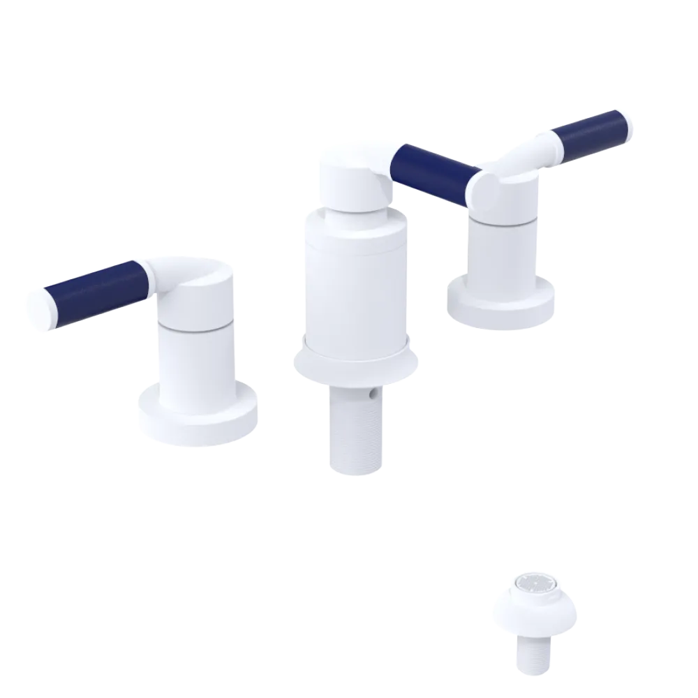 Rubinet Bidet Fitting with Spray, Diverter, and Vacuum Breaker (less drain) Matt White