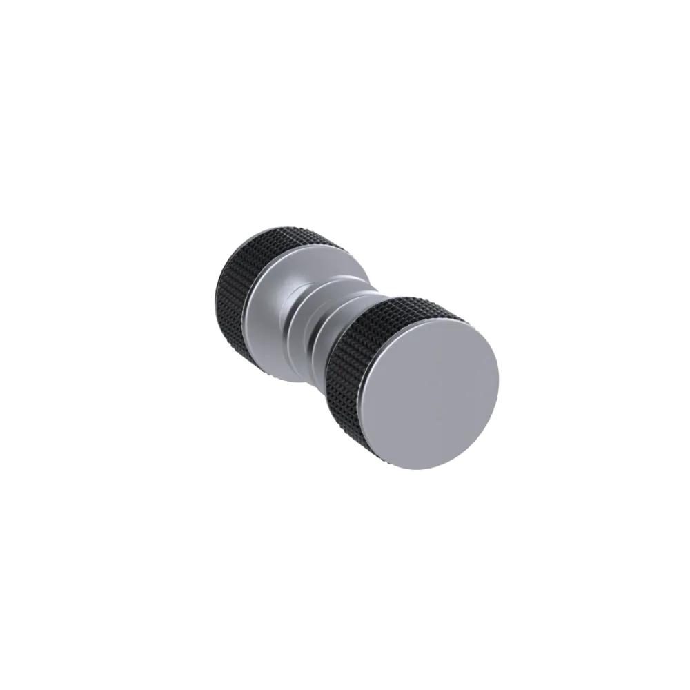 Rubinet Shower Door Knob (set) Satin Chrome