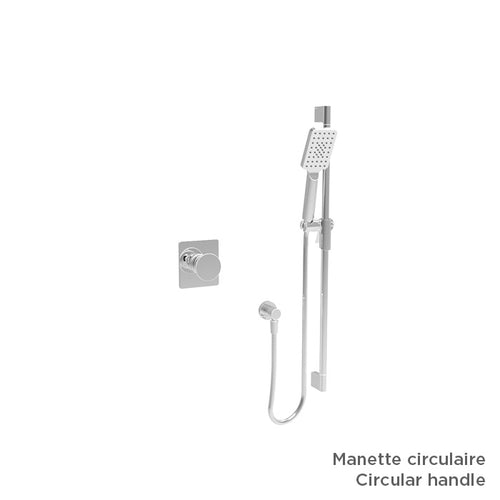 Baril Complete pressure balanced shower kit without handle