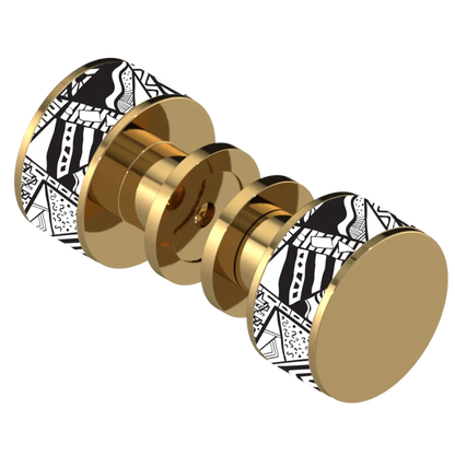 Rubinet Shower Door Knob (set) Gold