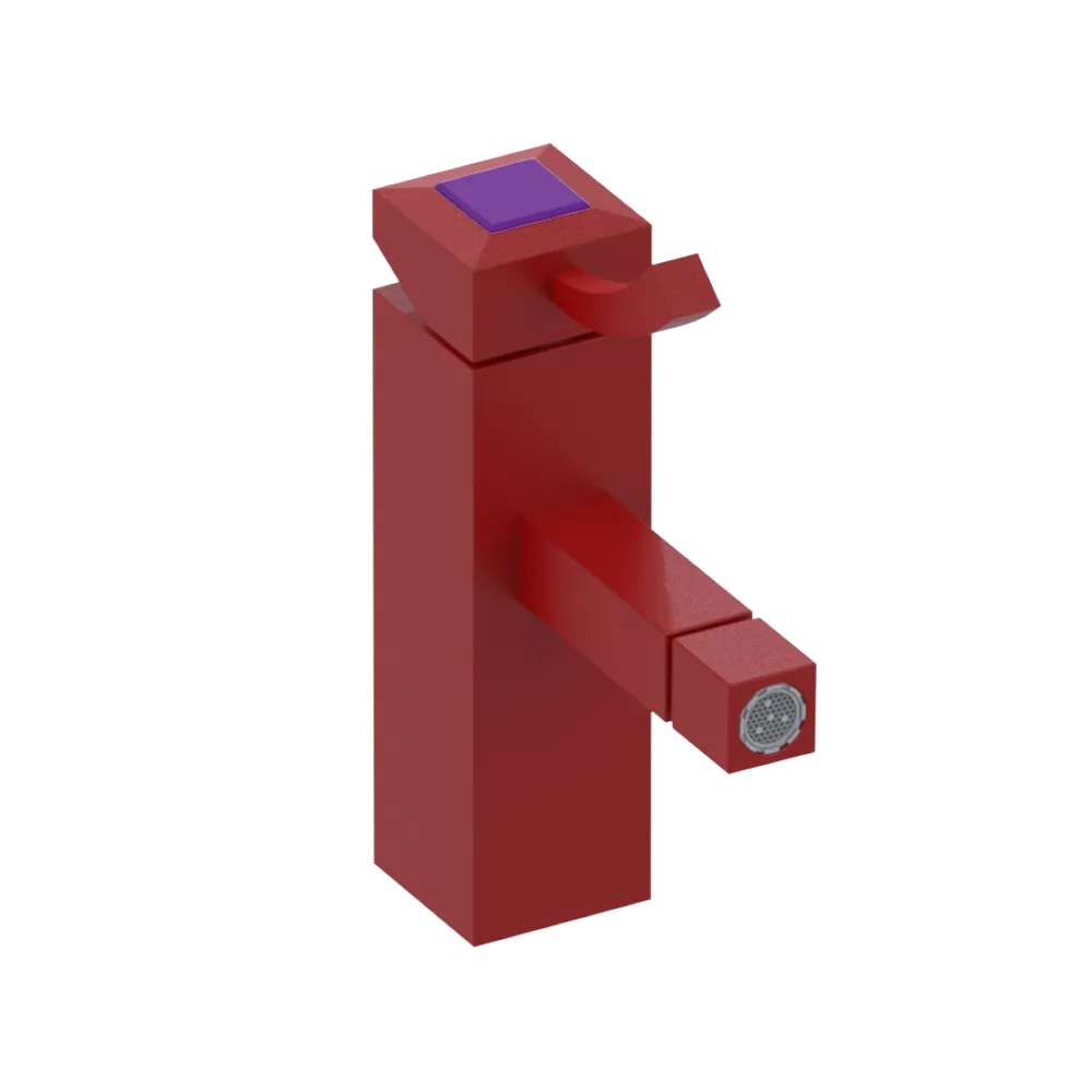 Rubinet Single Control Bidet Fitting (less drain) Maroon