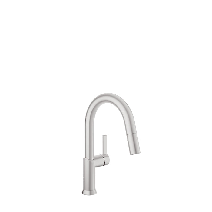 Baril Single-hole bar / prep kitchen faucet with 2-function pull-down spray