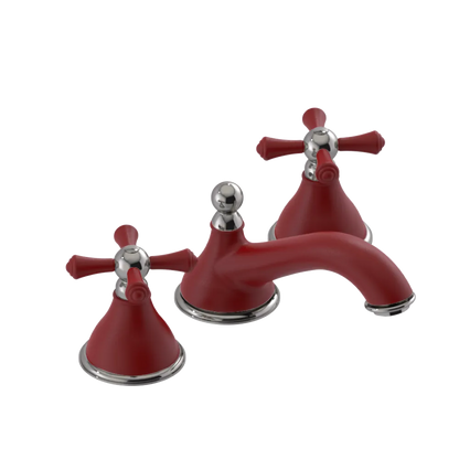 Rubinet Widespread Lav. Set. (less drain) Maroon