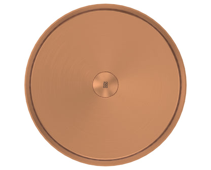 Zomodo 16" ROUND SEMI-INSET VESSEL SINK - RIO BRONZE