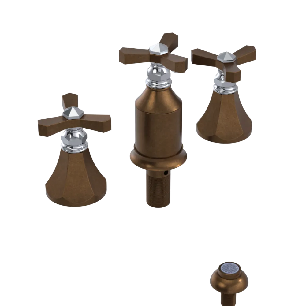 Rubinet Bidet Fitting with Spray, Diverter, and Vacum Breaker (Less Drain) Oil Rubbed Bronze