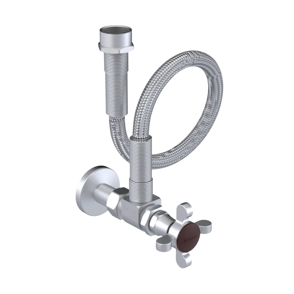 Rubinet Exposed Supply Kit (classic) Satin Chrome