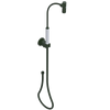 Rubinet Hand Held Shower Bidet with Extended Reach & Dual Function Spray Including Wall Bracket with Supply & Hose (Round) Green Envy