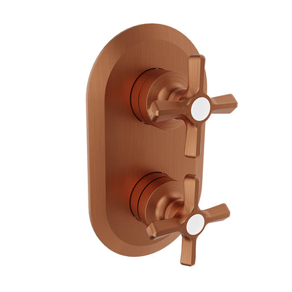 Baril Complete thermostatic pressure balanced shower control valve with 2-way diverter