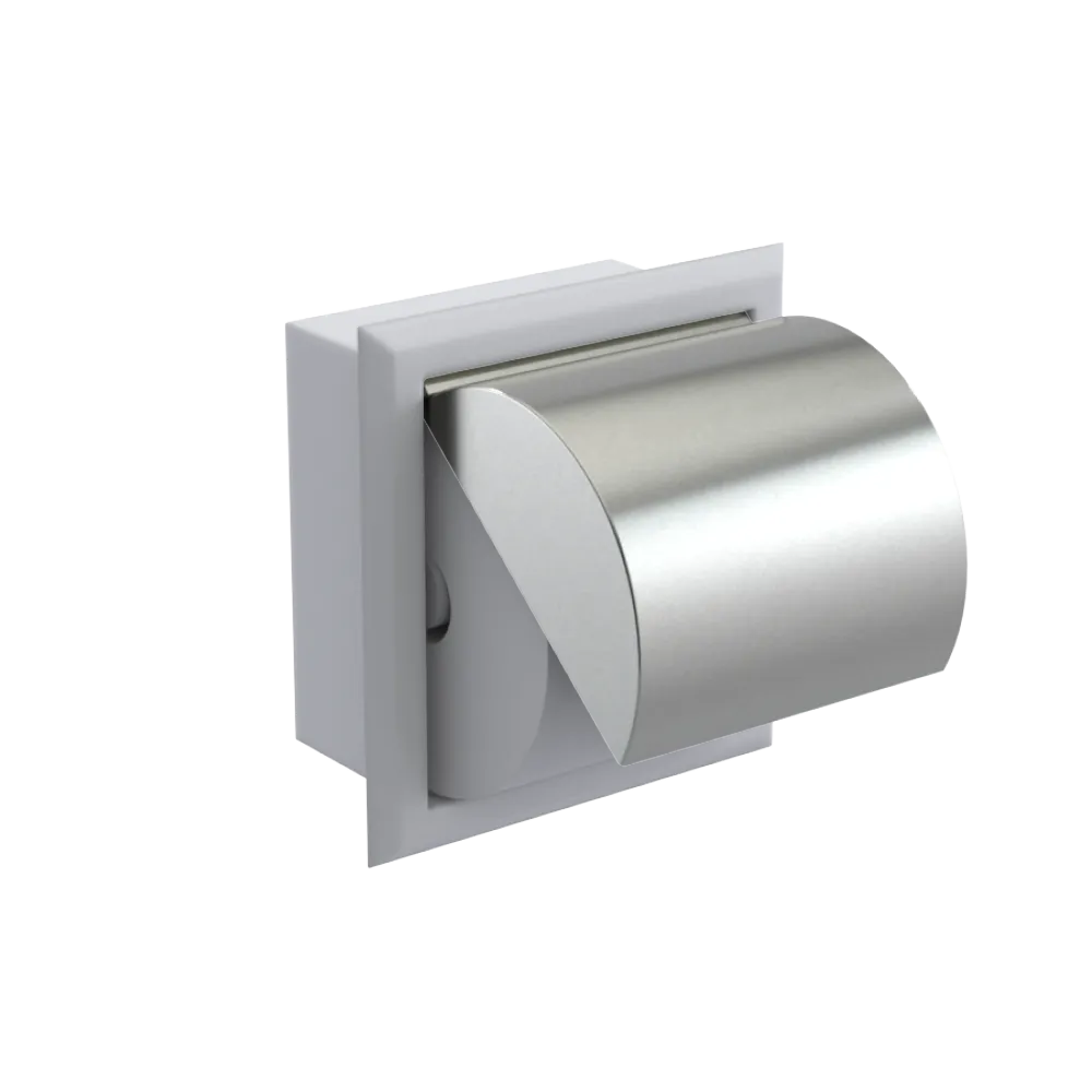 Rubinet RECESSED TOILET PAPER HOLDER Matt White
