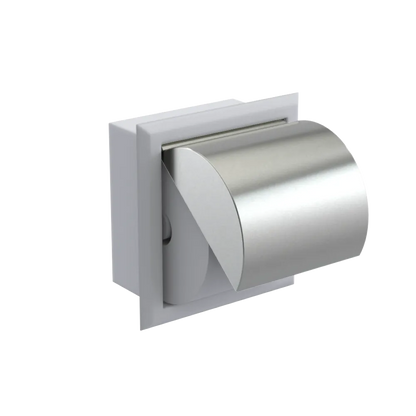 Rubinet RECESSED TOILET PAPER HOLDER Matt White