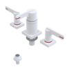 Rubinet Bidet Fitting with Spray, Diverter, and Vacum Breaker (Less Drain) Matt White