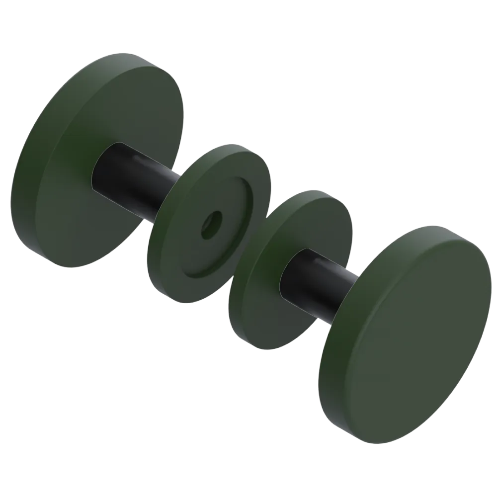 Rubinet Shower Door Knob (set) Green Envy