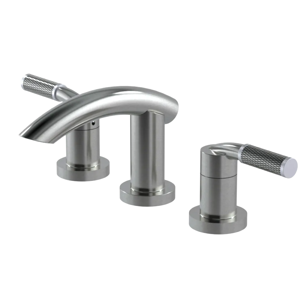 Rubinet Widespread Lav. Set. (less drain) Satin Nickel