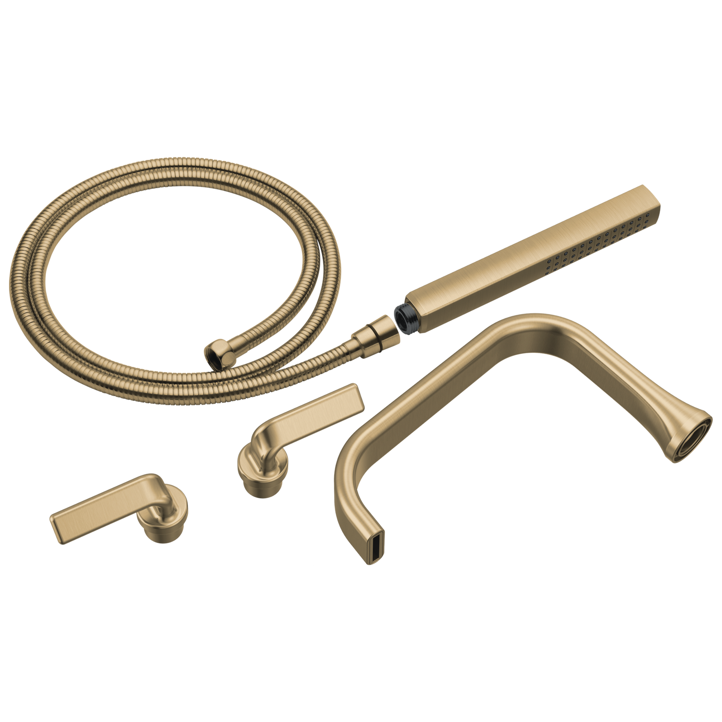 Brizo Two Handle Tub Filler Trim Kit With Twist Lever Handles