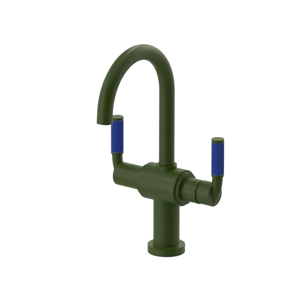 Rubinet Single Hole Dual Handle Lav. Set. (less drain) Green Envy