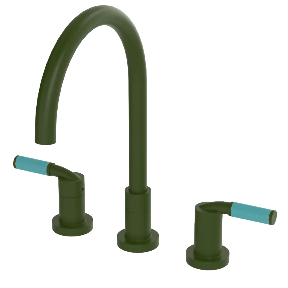 Rubinet Widespread Kitchen Set Green Envy