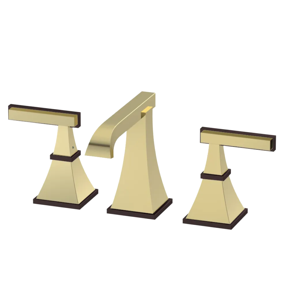 Rubinet Widespread Lav. Set. (less drain) Gold