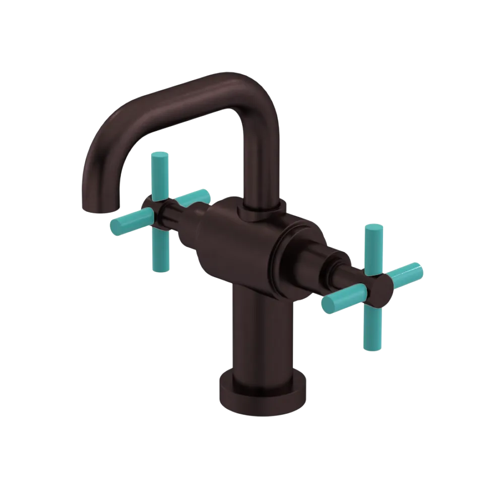 Rubinet Single Hole Dual Handle Lav. Set. (less drain) Oil Rubbed Bronze