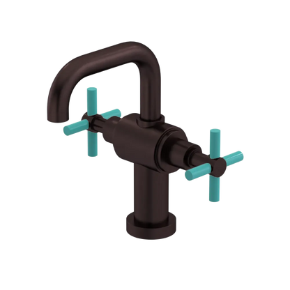 Rubinet Single Hole Dual Handle Lav. Set. (less drain) Oil Rubbed Bronze