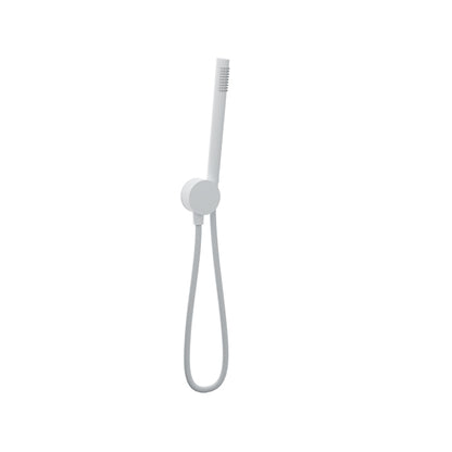 Baril 1-spray anti-limestone hand shower on wall-mounted supply elbow