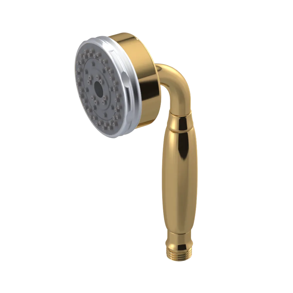 Rubinet 3 Function Hand Held Shower Only Gold