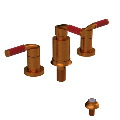 Rubinet Bidet Fitting with Spray, Diverter, and Vacum Breaker (Less Drain) Antique Copper Matt