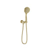 Baril 3-spray anti-limestone hand shower on wall-mounted supply elbow