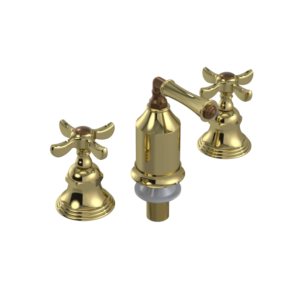 Rubinet Bidet Fitting with Spray, Diverter, and Vacum Breaker (Less Drain) Bright Brass