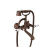 Baril Wall-mounted tub faucet with hand shower