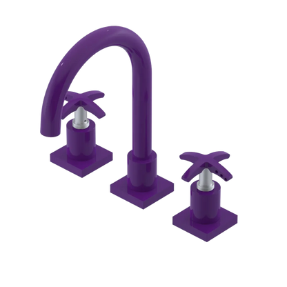 Rubinet Widespread Lav. Set. (less drain) Purple Haze