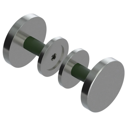 Rubinet Shower Door Knob (set) Satin Nickel