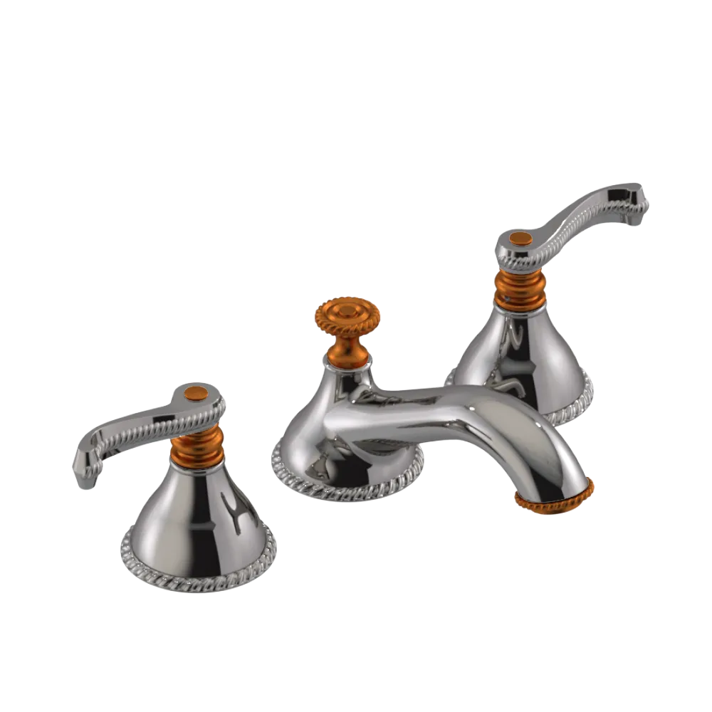 Rubinet Widespread Lav. Set. (less drain) Polished Nickel